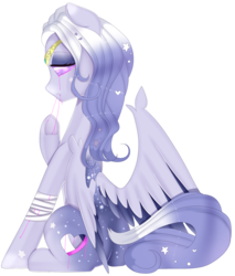 Size: 1420x1669 | Tagged: safe, artist:clefficia, oc, oc only, pegasus, pony, female, mare, simple background, sitting, solo, transparent background