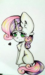 Size: 480x800 | Tagged: safe, artist:zefirka, sweetie belle, pony, g4, cute, diasweetes, female, solo