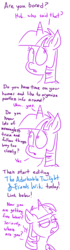 Size: 540x1932 | Tagged: safe, artist:adorkabletwilightandfriends, twilight sparkle, alicorn, pony, g4, adorkable twilight, comic, dialogue, fandom, female, lidded eyes, narrator, offscreen character, open mouth, simple background, slice of life, solo, twilight sparkle (alicorn), wikia