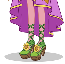 Size: 382x371 | Tagged: safe, gloriosa daisy, equestria girls, g4, my little pony equestria girls: legend of everfree, clothes, dress, gala dress, high heels, legs, pictures of legs, platform shoes, solo