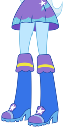 Size: 3250x6474 | Tagged: dead source, safe, artist:teentitansfan201, edit, vector edit, trixie, equestria girls, g4, absurd resolution, boots, boots shot, clothes, cropped, female, high heel boots, leg focus, legs, meme origin, pictures of legs, simple background, skirt, skirt shot, solo, transparent background, trixie wearing her boots, vector