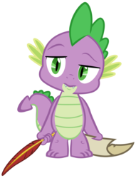 Size: 2364x3098 | Tagged: source needed, safe, artist:light262, spike, dragon, g4, high res, male, paper, quill, simple background, solo, transparent background, vector