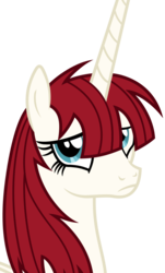 Size: 604x1000 | Tagged: artist needed, safe, oc, oc only, oc:fausticorn, alicorn, pony, alicorn oc, anniversary, disapproval, female, looking at you, mare, sad, simple background, solo, transparent background, vector