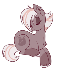Size: 550x658 | Tagged: safe, artist:lulubell, oc, oc only, oc:dust bunny, earth pony, pony, ear piercing, eyebrow piercing, female, mare, piercing, simple background, solo, transparent background