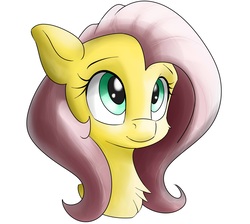 Size: 1840x1652 | Tagged: safe, artist:ando, fluttershy, pony, g4, cute, female, looking at something, looking up, shyabetes, simple background, solo, white background