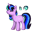 Size: 1024x1024 | Tagged: safe, artist:sugguk, oc, oc only, oc:neon rings, pony, unicorn, eyes closed, female, heart eyes, mare, simple background, solo, transparent background, watermark, wingding eyes