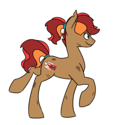 Size: 1600x1733 | Tagged: safe, artist:torusthescribe, oc, oc only, oc:rainbow dust, earth pony, pony, female, mare, offspring, parent:quibble pants, parent:rainbow dash, parents:quibbledash, raised hoof, simple background, solo, transparent background