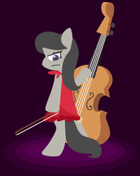 Size: 745x942 | Tagged: safe, artist:threetwotwo32232, octavia melody, earth pony, pony, g4, cello, clothes, dress, female, musical instrument, solo