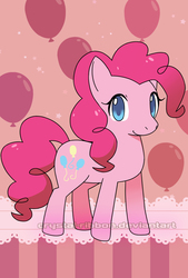 Size: 1181x1748 | Tagged: safe, artist:crystal-ribbon, pinkie pie, pony, g4, female, solo