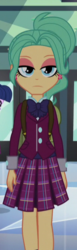 Size: 213x695 | Tagged: safe, screencap, garden grove, equestria girls, g4, my little pony equestria girls: friendship games, background human, clothes, cropped, crystal prep academy uniform, female, school uniform, skirt, solo