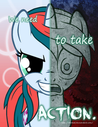 Size: 2000x2577 | Tagged: safe, artist:starbat, gusty, pony, unicorn, g1, g4, female, g1 to g4, generation leap, mare, open mouth, petrification, two sided posters, two sides