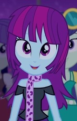 Size: 328x514 | Tagged: safe, screencap, blueberry cake, mystery mint, starlight, equestria girls, g4, my little pony equestria girls: rainbow rocks, clothes, cropped, cute, scarf, solo focus