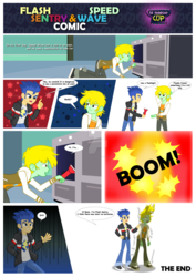 Size: 1600x2263 | Tagged: safe, artist:jucamovi1992, flash sentry, oc, oc:speed wave, equestria girls, g4, comic, friend cup, male