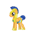 Size: 160x160 | Tagged: safe, artist:banditmax201, flash sentry, pegasus, pony, g4, armor, male, pixel art, simple background, solo, sprite, transparent background