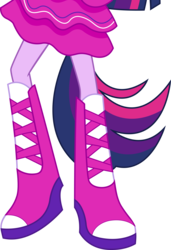 Size: 2454x3596 | Tagged: dead source, safe, artist:teentitansfan201, edit, vector edit, twilight sparkle, alicorn, equestria girls, g4, my little pony equestria girls, boots, boots shot, cropped, fall formal outfits, female, high res, leg focus, legs, pictures of legs, ponied up, ponytail, raised leg, simple background, solo, transparent background, twilight sparkle (alicorn), vector