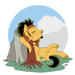 Size: 3000x3000 | Tagged: safe, artist:raph13th, flax seed, pony, commission, full color, relaxing, solo