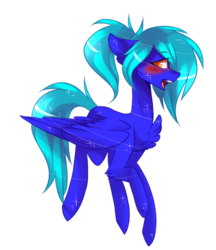 Size: 2011x2329 | Tagged: safe, artist:huirou, oc, oc only, oc:snowbunny, pegasus, pony, blushing, female, high res, mare, simple background, solo, transparent background