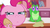 Size: 1920x1090 | Tagged: safe, screencap, gummy, pinkie pie, pony, g4, my little pony: friendship is magic, the lost treasure of griffonstone, chef's hat, duo, faic, floppy ears, hat, my brand, sugarcube corner