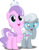 Size: 3946x5000 | Tagged: safe, artist:dashiesparkle, artist:parclytaxel, diamond tiara, silver spoon, pony, crusaders of the lost mark, g4, .svg available, absurd resolution, adorabullies, cute, raised hoof, simple background, smiling, transparent background, vector