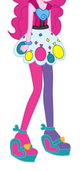 Size: 3000x6167 | Tagged: dead source, safe, artist:teentitansfan201, edit, vector edit, pinkie pie, equestria girls, g4, my little pony equestria girls: rainbow rocks, absurd resolution, balloon, bracelet, cropped, female, heart, high heels, jewelry, leg focus, legs, pictures of legs, simple background, solo, transparent background, vector, welcome to the show