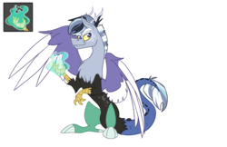 Size: 5100x3300 | Tagged: safe, artist:torusthescribe, oc, oc only, oc:kerfuffle, draconequus, kilalaverse, pandoraverse, absurd resolution, draconequus oc, interspecies offspring, magic, magical lesbian spawn, offspring, offspring's offspring, parent:oc:dove, parent:oc:pandora, parents:oc x oc, simple background, solo, transparent background