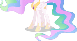 Size: 3581x1889 | Tagged: dead source, safe, artist:teentitansfan201, edit, vector edit, princess celestia, alicorn, pony, g4, cropped, female, hoof shoes, hooves, legs, mare, pictures of legs, simple background, solo, transparent background, vector