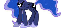 Size: 4500x2077 | Tagged: dead source, safe, artist:teentitansfan201, edit, vector edit, princess luna, alicorn, pony, g4, cropped, female, high res, hoof shoes, hooves, legs, pictures of legs, simple background, solo, transparent background, vector