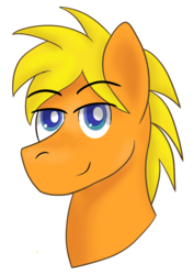 Size: 800x1131 | Tagged: safe, artist:lordswinton, oc, oc only, pony, commission, food, lined, orange, shading, solo, yellow