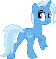 Size: 3000x3130 | Tagged: safe, artist:sollace, trixie, pony, unicorn, g4, no second prances, .svg available, butt, female, high res, like what you see?, looking at you, looking back, looking back at you, open mouth, plot, raised eyebrow, raised hoof, show accurate, simple background, smiling, solo, teasing, transparent background, underhoof, vector