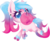 Size: 3665x2984 | Tagged: safe, artist:sorasku, oc, oc only, oc:faylinn, earth pony, pony, bubblegum, ear piercing, earring, female, food, gradient mane, gum, high res, jewelry, mare, piercing, roller skates, simple background, solo, transparent background