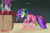 Size: 4500x2991 | Tagged: safe, artist:replacer808, oc, oc only, oc:crescent star, crystal pony, crystal unicorn, goo pony, pony, unicorn, accident, alchemy, blushing, explosion, floppy ears, glasses, high res, magic, male, messy, potion, simple background, solo, stallion, transformation