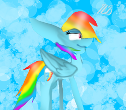 Size: 513x450 | Tagged: safe, artist:lavenderheart, rainbow dash, pegasus, pony, g4, 1000 hours in ms paint, female, solo
