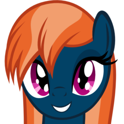 Size: 512x512 | Tagged: safe, artist:the smiling pony, oc, oc only, oc:kalianne, lamia, original species, pony, g4, .svg available, bust, derpibooru badge, looking at you, portrait, simple background, smiling, solo, svg, transparent background, vector