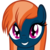 Size: 512x512 | Tagged: safe, artist:the smiling pony, oc, oc only, oc:kalianne, lamia, original species, pony, g4, .svg available, bust, derpibooru badge, looking at you, portrait, simple background, smiling, solo, svg, transparent background, vector