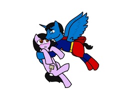 Size: 800x600 | Tagged: safe, artist:hayley566, pony, duo, lois lane, male, ponified, superman