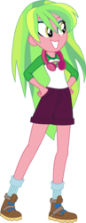 Size: 1030x2655 | Tagged: safe, artist:davidsfire, lemon zest, equestria girls, g4, my little pony equestria girls: legend of everfree, boots, clothes, female, headphones, simple background, socks, solo, transparent background, vector