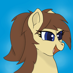 Size: 2000x2000 | Tagged: safe, artist:caduceus, oc, oc only, oc:flitter feather, pony, female, high res, profile, solo