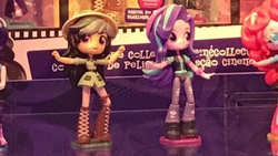 Size: 1136x640 | Tagged: safe, daring do, pinkie pie, rarity, starlight glimmer, equestria girls, g4, doll, equestria girls minis, female, irl, photo, toy