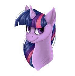 Size: 900x910 | Tagged: safe, artist:eeviart, twilight sparkle, pony, g4, bust, female, mare, portrait, simple background, solo, transparent background