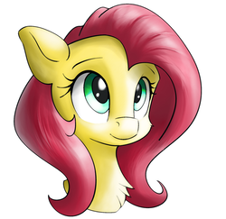 Size: 1024x996 | Tagged: safe, artist:ando, fluttershy, pony, g4, cute, female, looking at something, looking up, shyabetes, simple background, solo, white background
