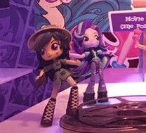 Size: 208x189 | Tagged: safe, daring do, starlight glimmer, equestria girls, g4, doll, equestria girls minis, irl, photo, toy, toy fair, toy fair 2017