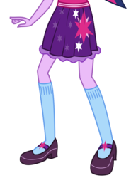 Size: 841x1094 | Tagged: dead source, safe, artist:teentitansfan201, edit, vector edit, sci-twi, twilight sparkle, equestria girls, g4, clothes, cropped, female, leg focus, legs, mary janes, pictures of legs, ponytail, shoes, simple background, skirt, socks, solo, transparent background, vector