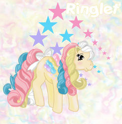 Size: 440x449 | Tagged: safe, artist:kawaii-doremi-chan, ringlet, pony, g1, female, rainbow curl pony, solo