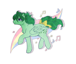 Size: 938x795 | Tagged: safe, artist:kuro-rakuen, medley, pegasus, pony, g1, female, mare, simple background, solo, transparent background