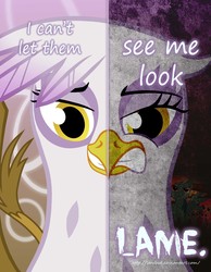 Size: 2000x2577 | Tagged: safe, artist:starbat, gilda, griffon, two sided posters, g4, female, high res, solo, two sides