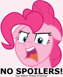 Size: 3900x4750 | Tagged: safe, artist:tomfraggle, pinkie pie, earth pony, pony, g4, the saddle row review, absurd resolution, female, floppy ears, no spoilers, open mouth, pinkie promise, simple background, solo, vector
