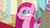 Size: 1920x1090 | Tagged: safe, screencap, madame leflour, pinkie pie, sir lintsalot, earth pony, pony, g4, my little pony: friendship is magic, party of one, dust bunny, faic, faicamena, female, frown, gritted teeth, mare, mouth on side of face, pinkamena diane pie, solo, spasm, sugarcube corner, twitch, wide eyes