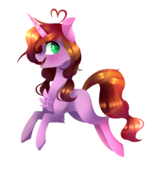 Size: 2529x2689 | Tagged: safe, artist:huirou, oc, oc only, oc:ai, pony, unicorn, chest fluff, female, high res, mare, simple background, solo, transparent background, wingding eyes
