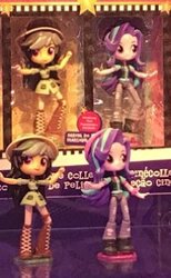 Size: 190x309 | Tagged: safe, daring do, starlight glimmer, equestria girls, g4, irl, photo, toy fair, toy fair 2017