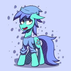 Size: 1000x1000 | Tagged: safe, artist:malphee, oc, oc only, earth pony, pony, clothes, male, shirt, solo, stallion